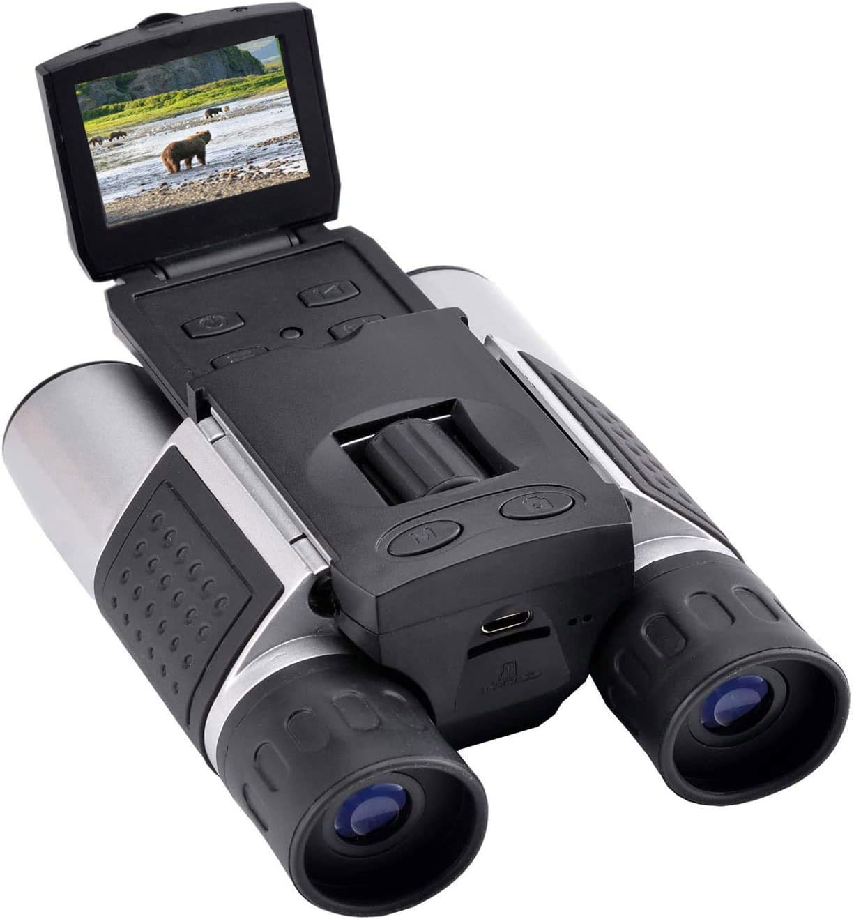 Vazussk 1.5" LCD Digital Binoculars with Camera for Adults, 10x25 Video Photo Recoder for Bird Watching Hunting Concerts and Sports Game with 16GB Cards : Camera & Photo