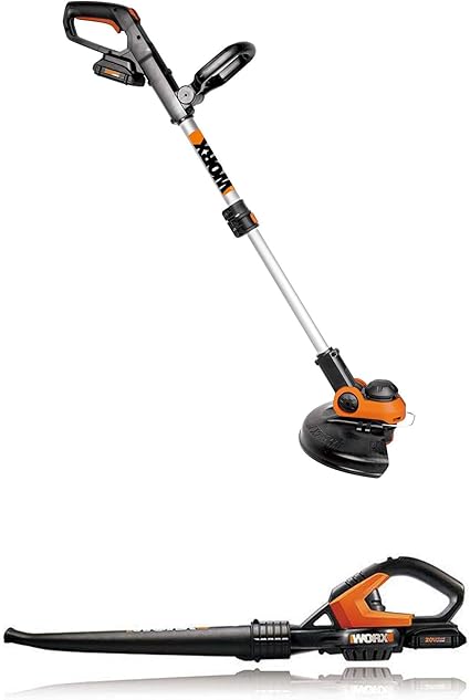 cordless string trimmer with 2 batteries