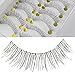 AHIER 50 Pairs Natural Look Taiwan Handmade Fake False Eyelashes Eye Lashes Classical Eyelashes