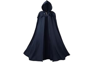 SightYoung Renaissance Cape for Women and Men,Adult Medieval Cloak,Viking Cape with Hood