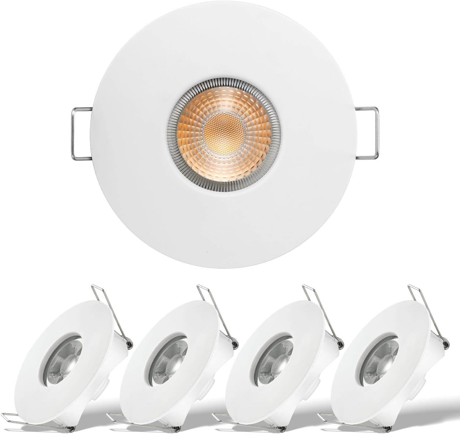5 Pack Recessed LED Ceiling Lights, Linkind 5W Downlights, Warm White