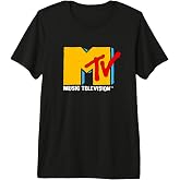 MTV Retro Eighties Neon Primary Color Pop Art Logo Premium Tri-blend T-Shirt