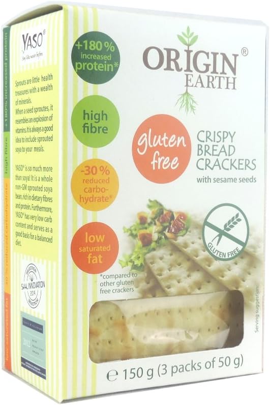 Origin Earth - Crispy Bread Crackers with Sesame Seeds - 150g