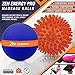 Epitomie Fitness Zen Energy Pro Massage Balls - Large Ball for Massage & Large Spiky Reflexology Ball Makes Perfect Roller Ball Massager Set for Self Massages & Myofascial Release - Navy & Orange