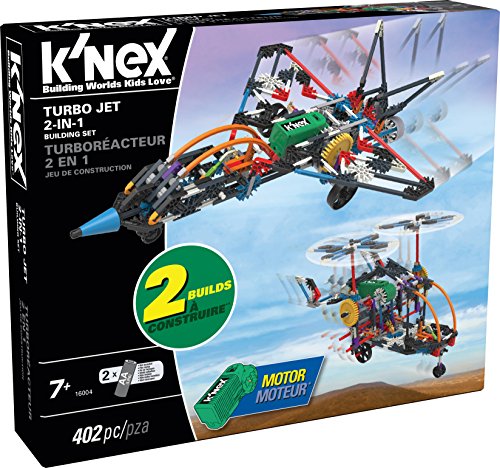 K’nex – turbo jet – 2-in-1 building set – 402 p…