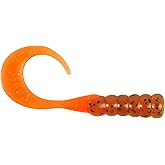 Berkley PowerBait Ribbontail Grubs, Pumpkinseed/Fluorescent Orange, 3" (15 Count)