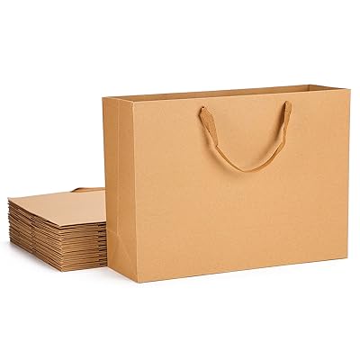 kraft paper shopping bags with handles