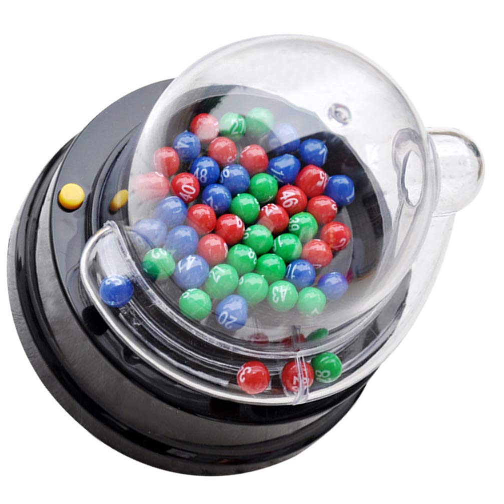 Photo 1 of Electric Lotto Ball Machine: Machine Portable Bingo Machine Cage Game with Balls Fortunate Number Picker, Electric Shake Lucky Ball Machine