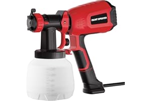 Paint Sprayer Electric Spray Gun: 700W Spray Paint Gun with 1200ml Container, 4 Nozzles & 3 Patterns, Adjustable Air Flow, Ea