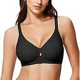 Wireless Bras for Women No Underwire Jelly Push Up Wave Seamless Full Coverage Bralettes Support Lift Everyday Bra