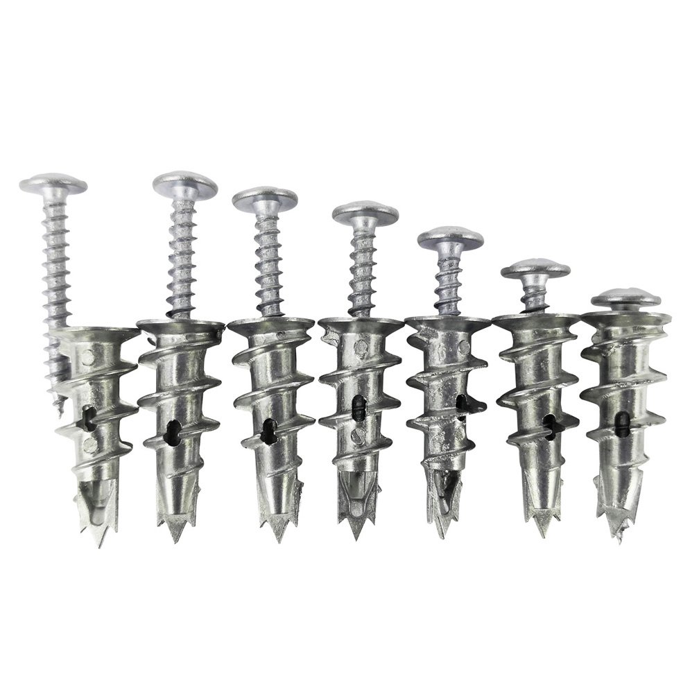 Ansoon Zinc Self Drilling Drywall HollowWall Anchors with Screws Kit