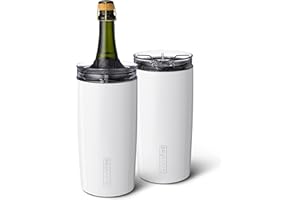 BrüMate Togosa 2-in-1 Wine Chiller Bucket or Champagne Bucket & 100% Leakproof Pitcher | Portable Cooler Fits Most Wine, Champagne, & Liquor Bottles | Perfect Wine Gifts | 49oz (Ice White)