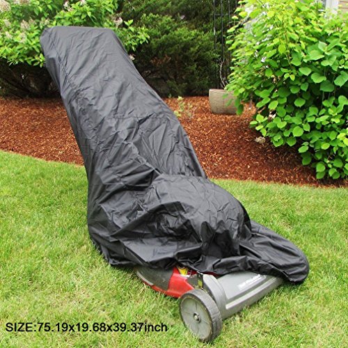 VVHOOY Waterproof Lawn Mower Cover,All Weather UV Protection Universal Fit for Toro, Craftsman, Honda, Husqvarna Push Lawnmower and More