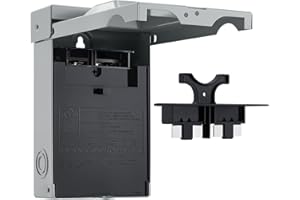 SURAIELEC 60 Amp Fused AC Disconnect Box with Pull-Out Switch, 2-Pole, 3-Wire, 1-Phase, AC Disconnect for Mini Split, Home & Light Commercial HVAC Systems, UL Listed, Fuse not Included