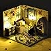Flever Dollhouse Miniature DIY House Kit Creative Room with Furniture and Glass Cover for Romantic Artwork Gift(Oceangoing Voyage of Summer)