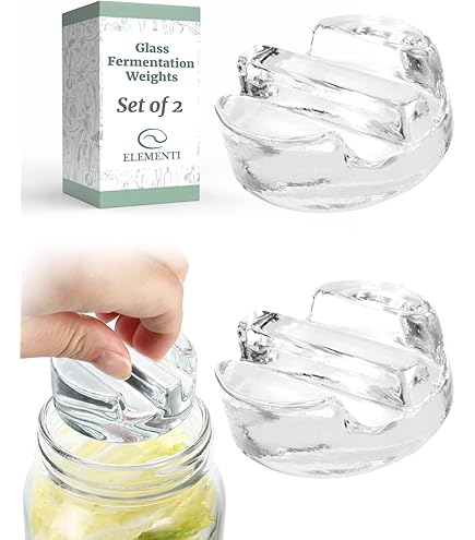 Amazon.com: Elementi Mason Jar Fermentation Lids - Easy to Use Fermenting  Lids for Wide Mouth Mason Jars - Make Delicious Sauerkraut & Kimchi,  Airlocks Fermentation Kit, Burping Air Lock Fermenters
