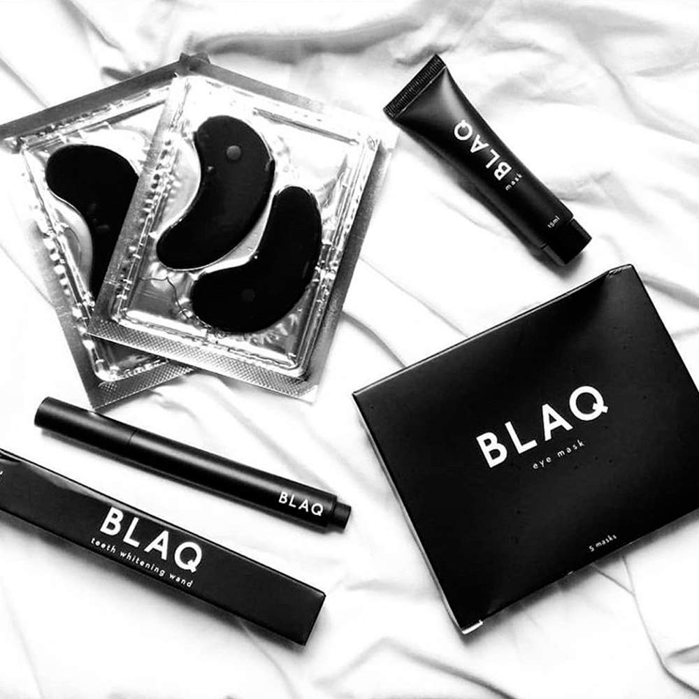 BLAQ Activated Charcoal Under Eye Mask with HydroGel |Natural Hydrating & Anti-Wrinkle Eye Patches with Hyaluronic Acid |Reduce Puffy Eyes & Remove Dark Circles - 5 Count : Beauty