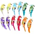 LWINGFLYER 12pcs Artificial Foam Feather Birds Artificial Parrot Ornaments 4.7inch with Clip for Craft Wedding Decoration Home Garden Party Accessories Christmas Tree Decor