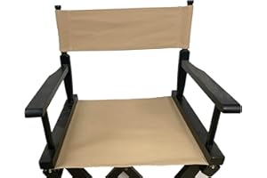 Upone Director Chair Canvas Replacement Cover kit for 18'' Directors Chairs,Movie Chair, Replacement Canvas Seat and Back for Home Director Chair,Black, Red, Green, Gray,Blue,Medium Size(Beige)