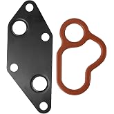 AUPARTIK Engine Oil Cooler Gasket Set with Oring Seal Fit for Nissan Altima 2007-2013 Sentra 2007-2011 Rogue 2008-2018 X-trail 2007-2014 2.5L 21304-JA06A 21304-JA00A