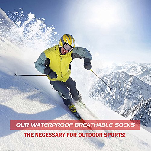 image for 100% Waterproof Socks, RANDY SUN Kayaking Socks Breathable High Visibi