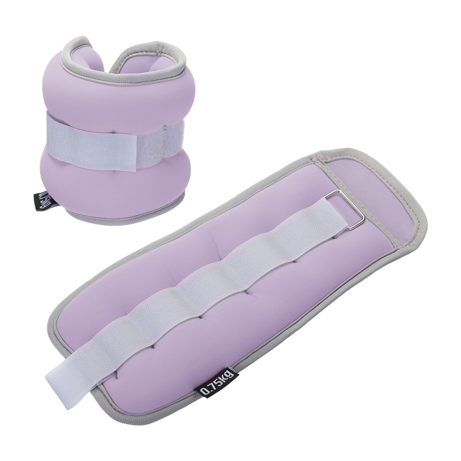 PATIKIL Ankle Weights 3lbs, Wrist Weights Adjustable Leg Weights Set for Women Men Aerobics Gym Yoga Walking Running, Purple