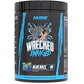 Wrecked Enraged High Stim Pre Workout - Extreme Hardcore Formula for Intense Energy, Laser Focus & Maximum Strength - Potent Stimulant Matrix - for Advanced Lifters, Not for Beginners (40 Servings)