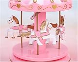 Classic Carousel Music Box LED Color Changing 4 Horse view 6