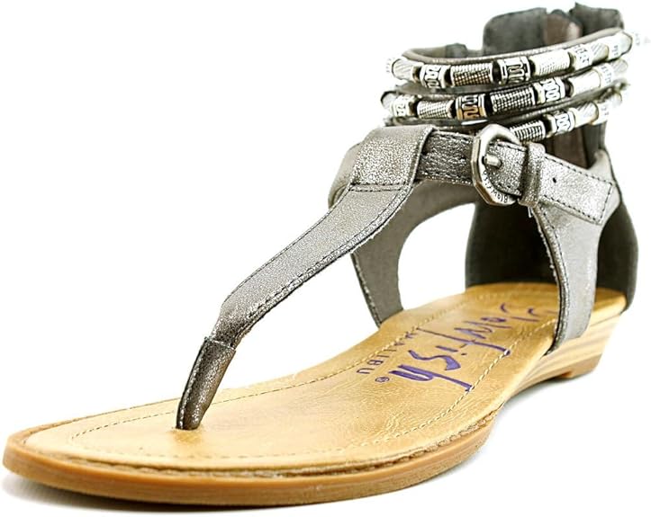 Amazon.com | Blowfish Women's Bombshell Pewter Meteorite Metallic Sandal | Sandals