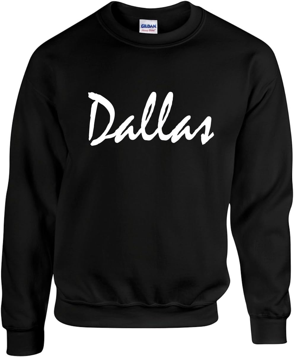 Adult Unisex Crewneck (Dallas (Texas)) Mens Novelty Sweatshirt