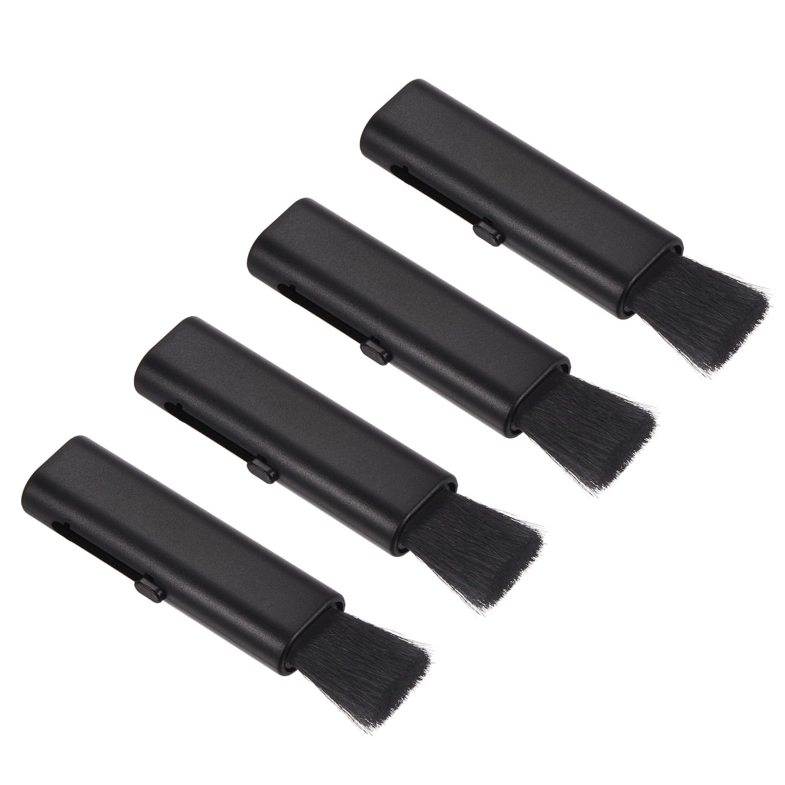 PATIKIL Keyboard Cleaning Brush,4 Pack Mini Telescopic Type Window Groove Cleaning Brush, for Laptop Computer Keyboard Window Black