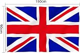 AhfuLife Union Jack Flag 5ft x 3ft Double-Sided with Brass Eyelets view 2