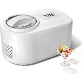 Ice Cream Maker with Built-in Compressor - Fastest Freezing Automatic Ice Cream Machine, 1.2QT Capacity with LCD Display for Homemade Ice Cream, Sorbet, Frozen Yogurt