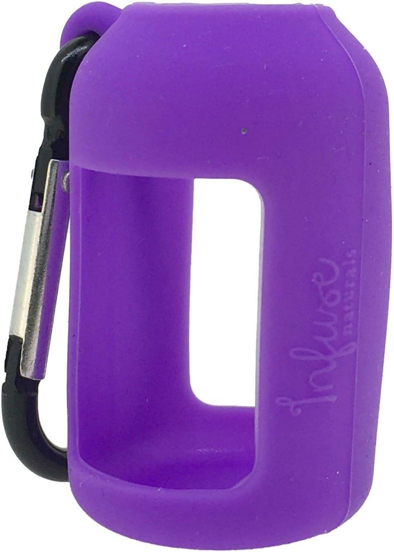 Purple Silicone Holder for 15ml Boston Round Essential Oil Bottles