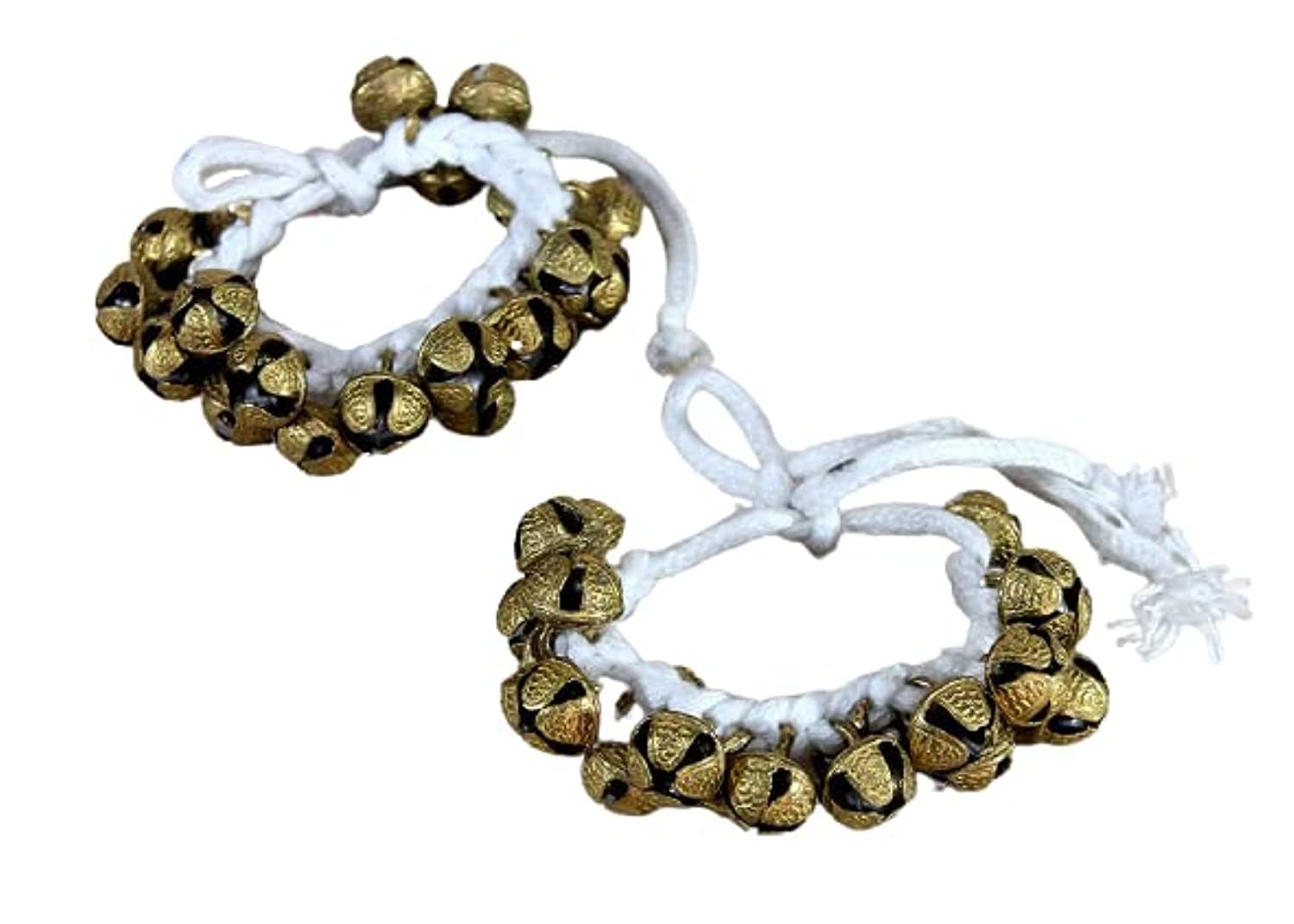 ESPLANADE Dance Ghungroo (25 + 25) Ghungroo White Cotton String | Bell, Ghungru 1 Line White cotton string, Ghungroo 1 Line | Paijania | Pazeb | Kathak Indian Classical Dance