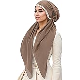 FXiaoy Hijab Scarf for Women, Muslim Head Scarf for Women, Instant Hijab, Muslim Wraps, Lightweight Stretchy Hijabs