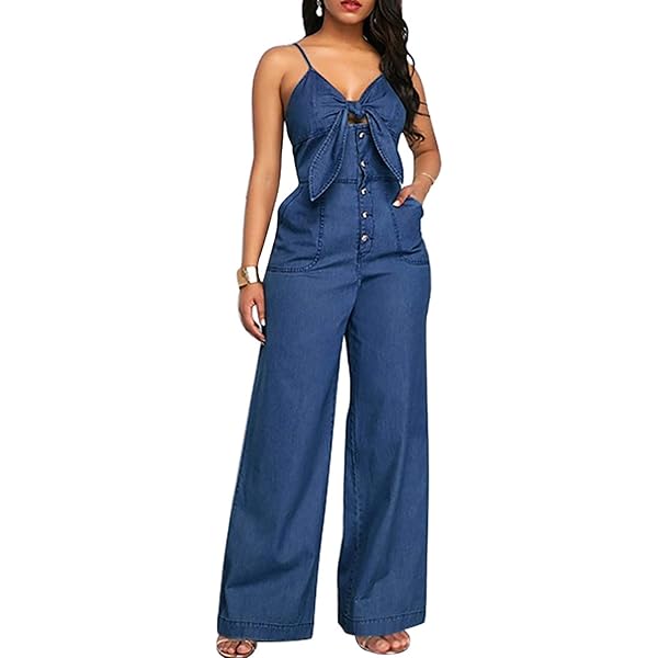 AMERI✴︎SHINY DENIM LIKE ROMPERS BLACK ameri SHINY DENIM LIKE ROMPERS