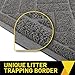 GRIP MASTER Durable Premium Cat Litter Mat, 35x23, Highly Effective, XL Jumbo, No Phthalate, Water Resistant, Traps Litter from Box and Cats, Scatter Control, Mats Soft on Kitty Paws, Graphite