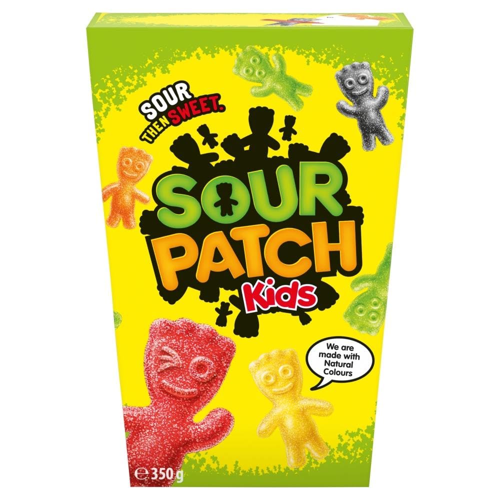 Sour Patch Kids Assortment, Soft & Chewy Sour Then Sweet Candies, Perfect Treat for Sharing or Gifting, 350 g (Pack of 1)