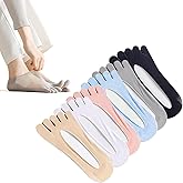 MoHern 6 Pairs Toe Socks for Bunions, Low Cut Sockalign USA Toe Socks for Women, Five Finger Bunion Socks for Women