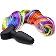 Remote Control Vibrating Rainbow Pony Tail Anal Plug