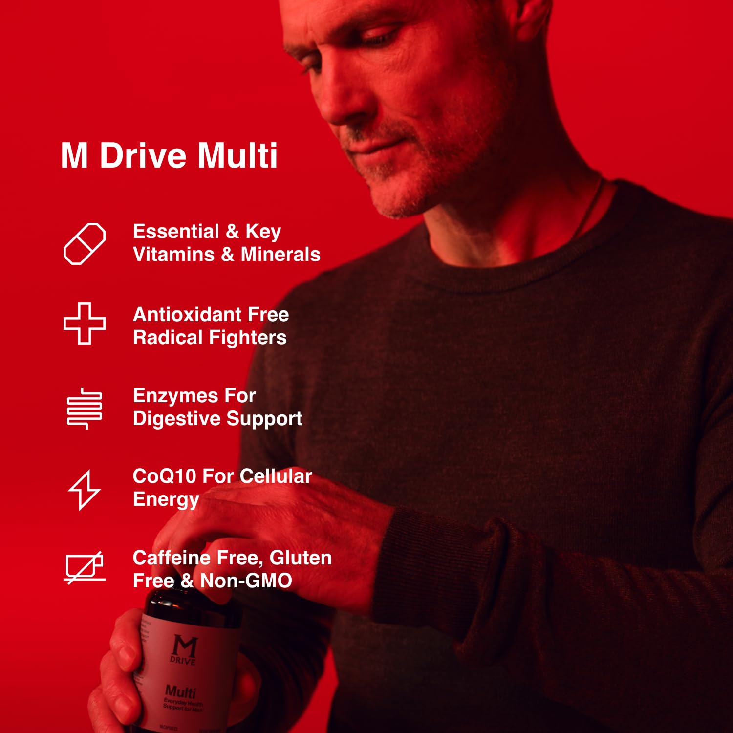 Mdrive Prime Testosterone Booster + Men's Multivitamin