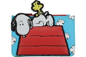Peanuts Snoopy and Woodstock Zip Card Case Wallet