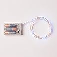 RTGS 20 Cold White Color Micro LED String Lights Battery Operated on 7.5 Feet Silver Wire (1)