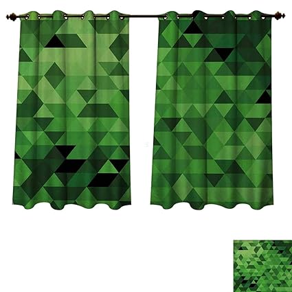 Amazon Com Anzhouqux Green Blackout Curtains Panels For Bedroom