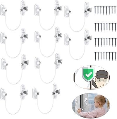 eSynic 10Pack Baby Window Restrictors for UPVC