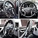 Steering Wheel Cover Bling Bling Rhinestones Crystals Car Handcraft Steering Wheel Covers Leather for Girls Silver (Bling)