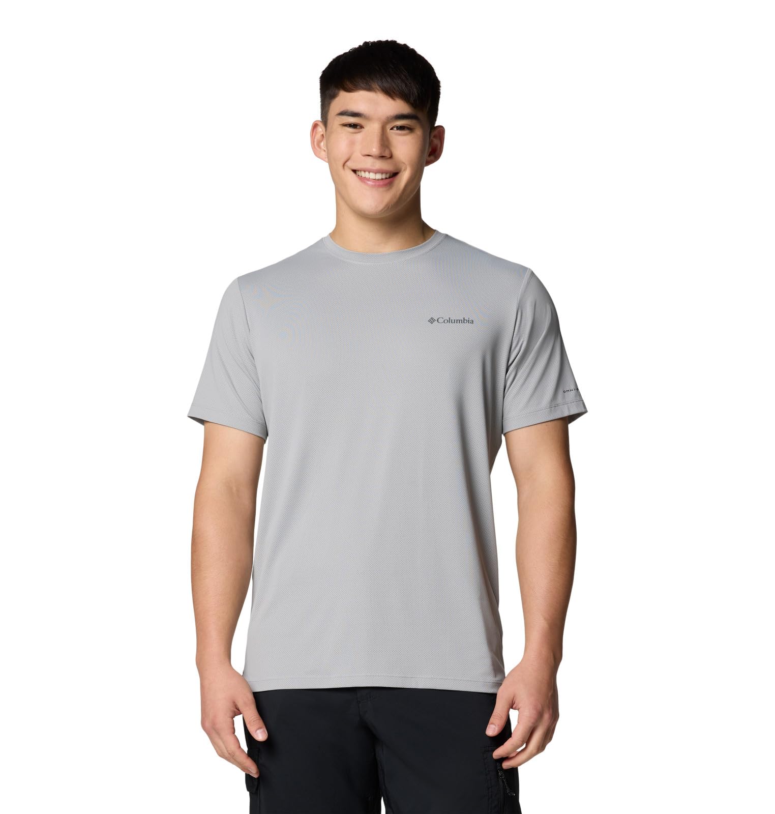 Columbia Men’s Tech Trail Utility Short Sleeve Crew, Columbia Grey, 5X