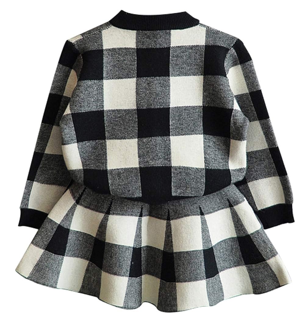 6m 4y Toddler Kid Baby Girl Knitted Dress Autumn Winter Warm Dresses For Girls Solid Long Sleeve Clothes Leather Bag