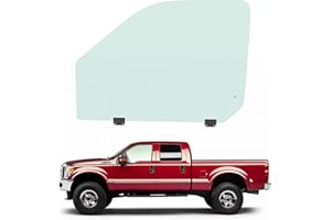 JMTAAT Front Left Door Window Glass Compatible with 1999-2012 Ford F250,F350,F450,F550,F650,F750 2000-2005 Excursion 2&4 Door Standard/Crew/Super Cab Tempered Glass Light Green Driver Side